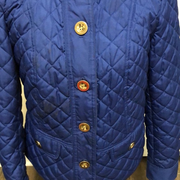 Charter Club Jacket Quilted Blue SZ M EUC - Picture 2 of 5